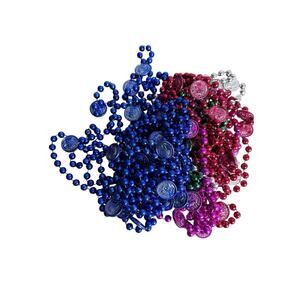 Vintage Multicolor Bacchus Beads from Mardi Gras Parade in New Orleans Box 3